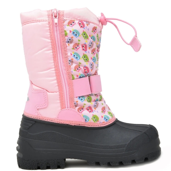 Dream Paris Kid Girls Mid Calf Watereproof Winter Snow Boots Kamick Color Pink - Picture 3 of 7